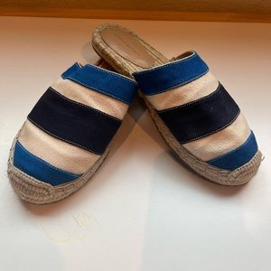 Banana Republic Blue and Cream Espadrilles